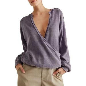 Free People Anyway Tee in Fallen Fig